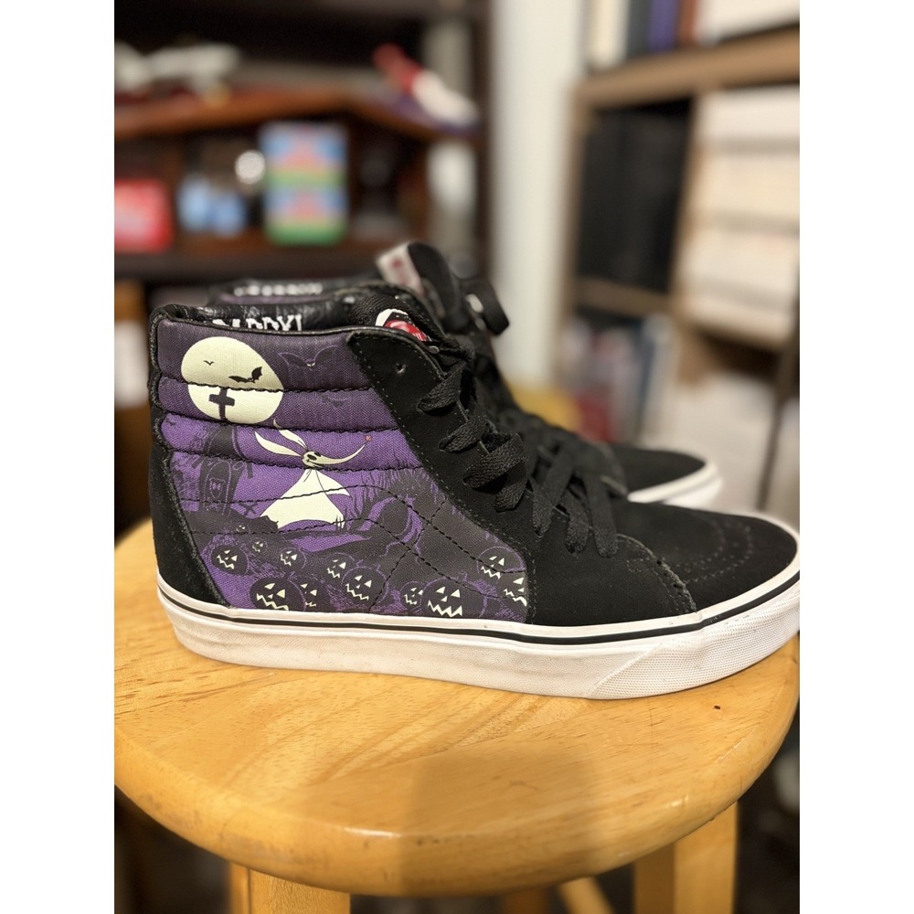 Vans Sk8-Hi Nightmare Before Christmas Jack's Lament Glow Sneakers Womens 6.5